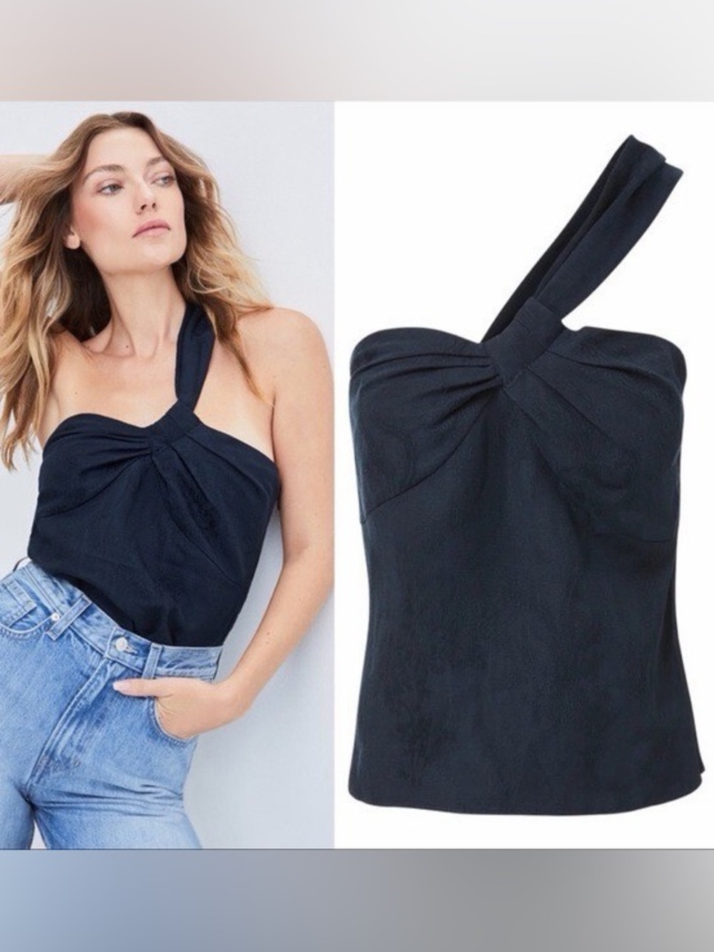 VERONICA BEARD Belinda One Shoulder Top Size 6